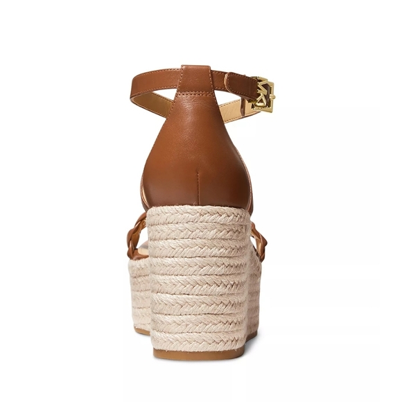 NEW Serena Wedge Espadrille Plarform Sandals, Size 6.5, Color Tan/Brown - Picture 3 of 11